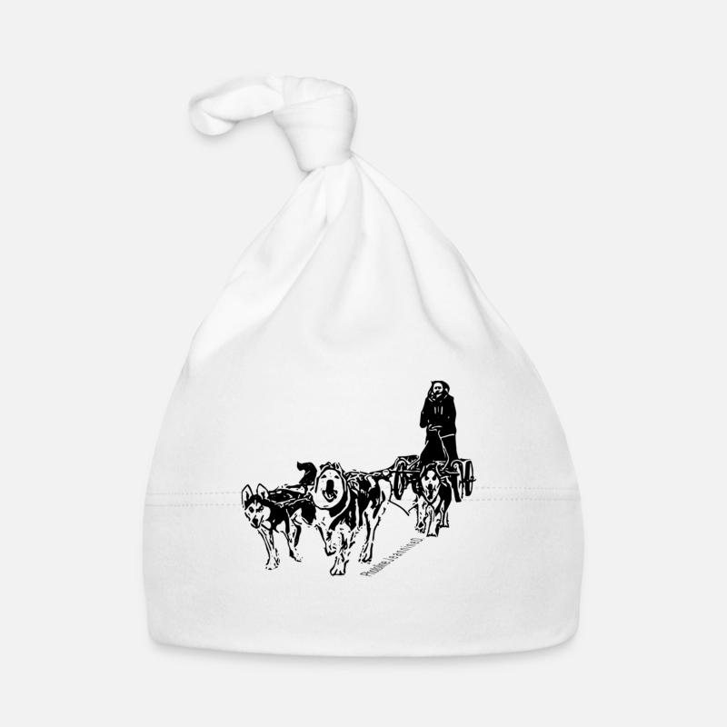 Musher Husky - Bonnet bio Bébé - blanc