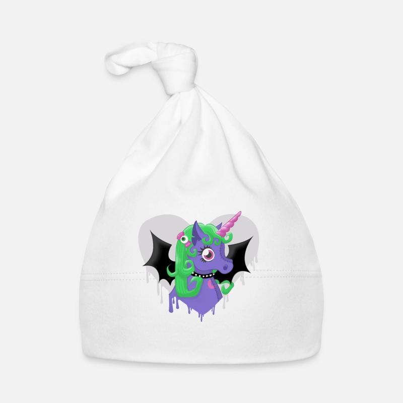 Creepy Cute Unicorn 2 Bonnet bio Bébé