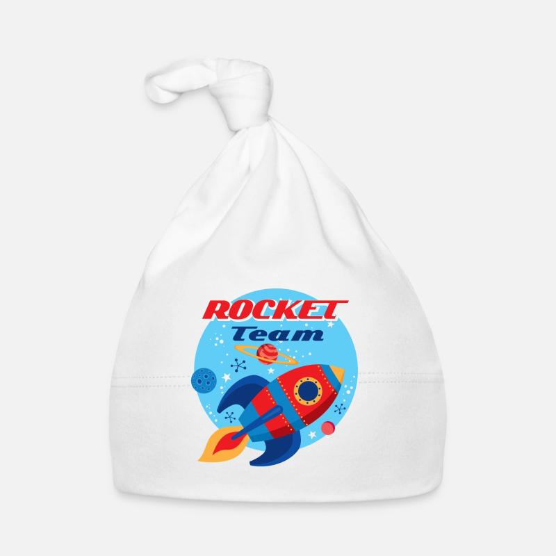 Équipe de fusée Bonnet bio Bébé