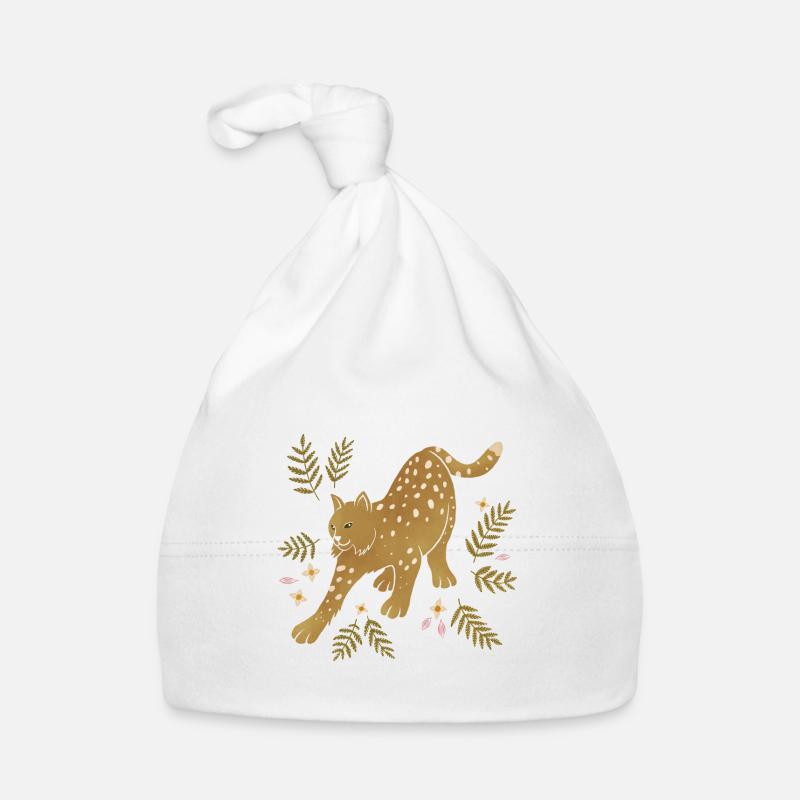 Wild animals - Lynx Organic Baby Cap