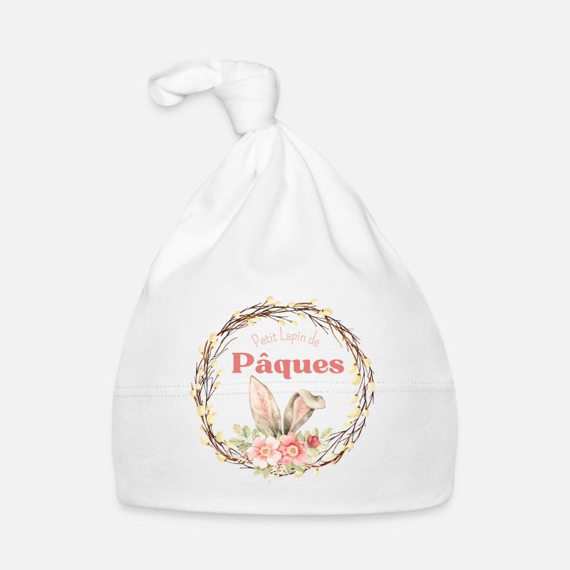 🐰 Petit Lapin de Pâques 🐰 Bonnet bio Bébé