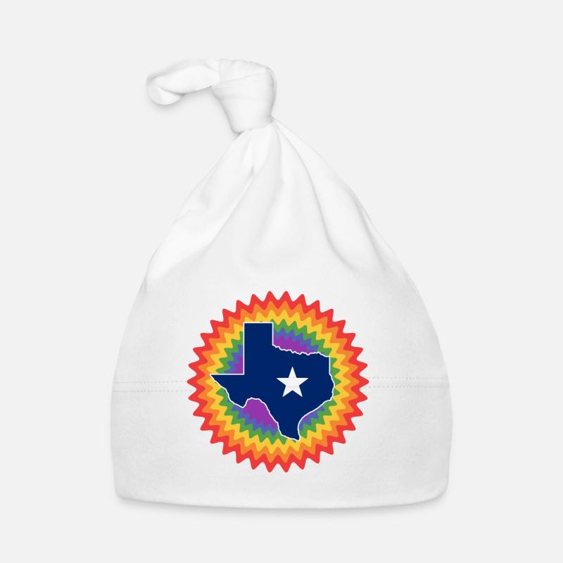 Texas Map Design for Proud LGBT+ Texans Organic Baby Cap
