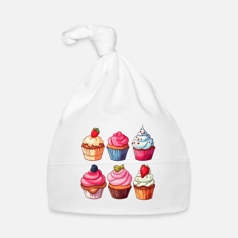 Cupcakes Cupcake Süßigkeiten Backwaren Baby Bio-Mütze