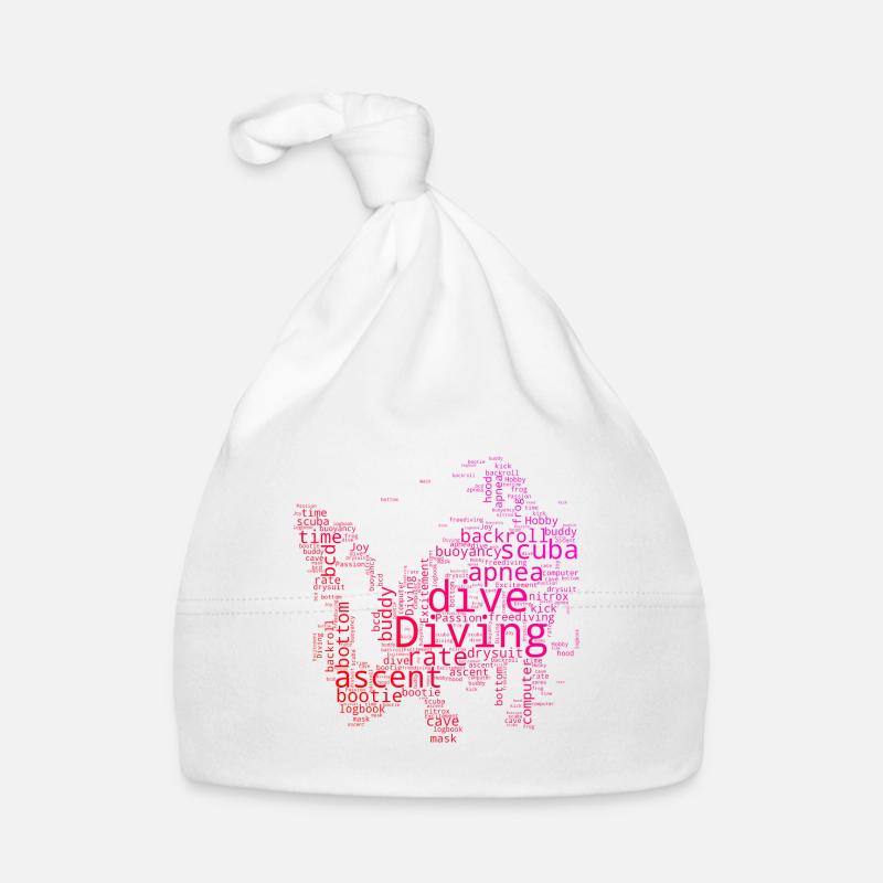 Scuba Diving Diving Diver Free Dive Organic Baby Cap