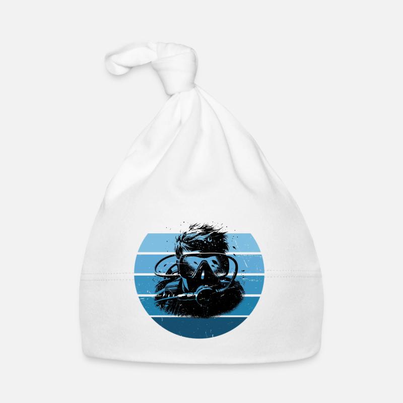 Diving Men's Scuba Diving Diver Diving Organic Baby Cap