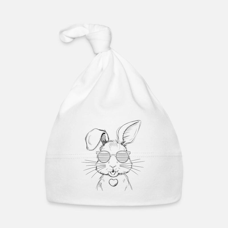 Lapin drôle lapin mignon lapin cadeau Bonnet bio Bébé
