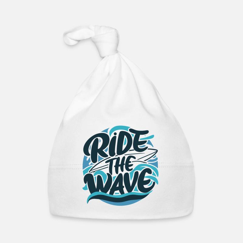 Surfez sur la vague Surf Surf Surf Vacances d’été Bonnet bio Bébé