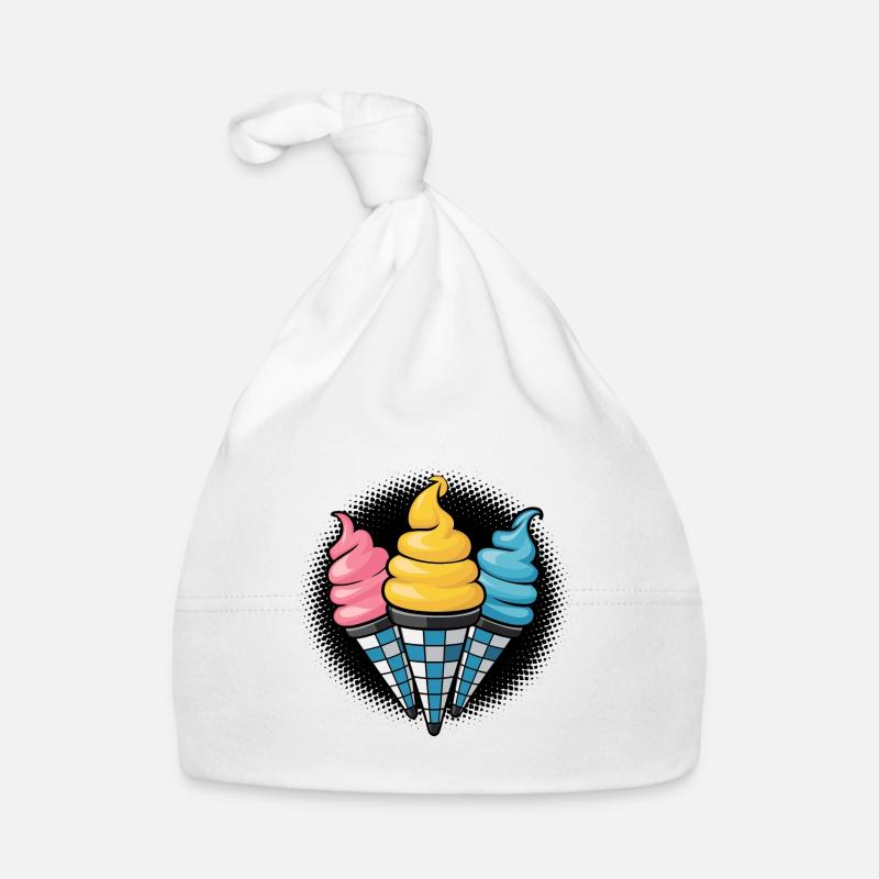 Cornets de crème glacée Ice Cream Lover Bonnet bio Bébé