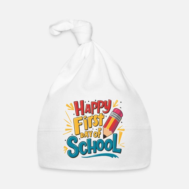 Erster Schultag Kinder Einschulung Erstklässler Baby Bio-Mütze