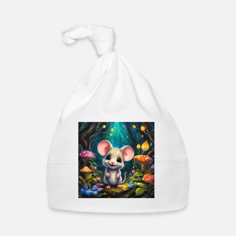 A cute little mouse Organic Baby Cap