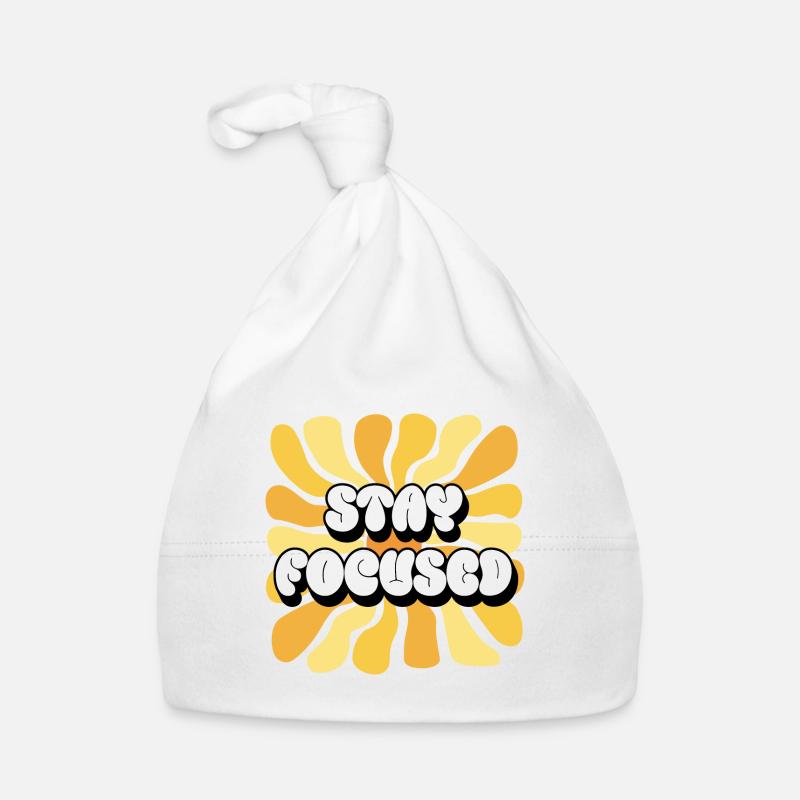 Restez concentré Affirmations positives Tournesol Bonnet bio Bébé