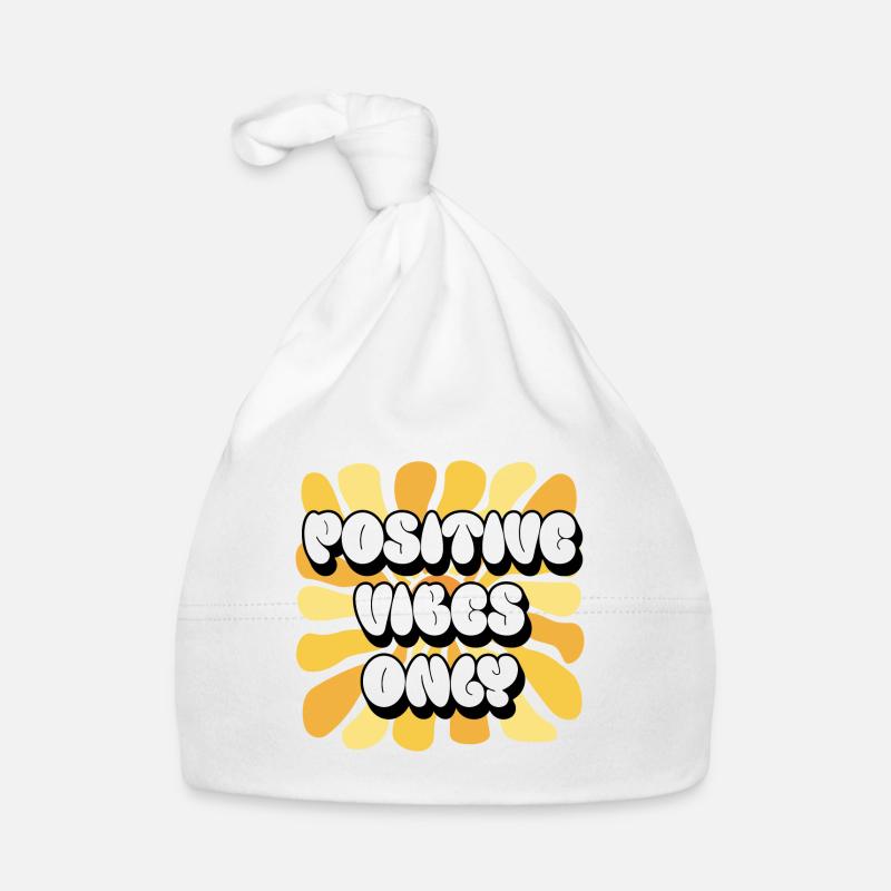 Positive Vibes Only Positive Affirmations Sun Organic Baby Cap
