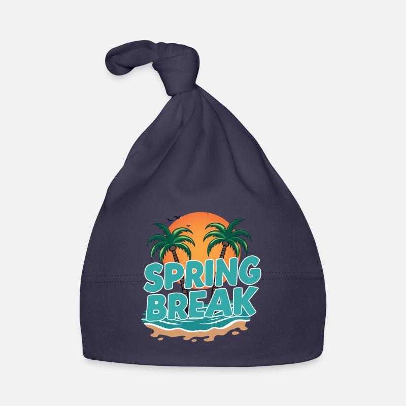 Vacances de printemps Palm Trees Beach Bonnet bio Bébé