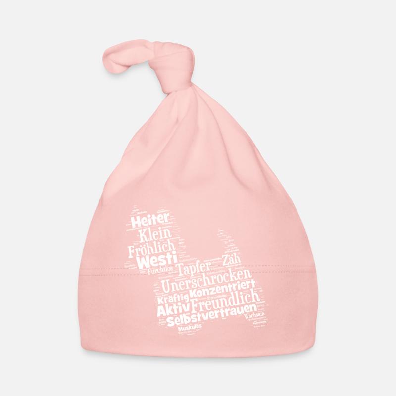 West Highland Terrier Wordcloud Baby Bio-Mütze