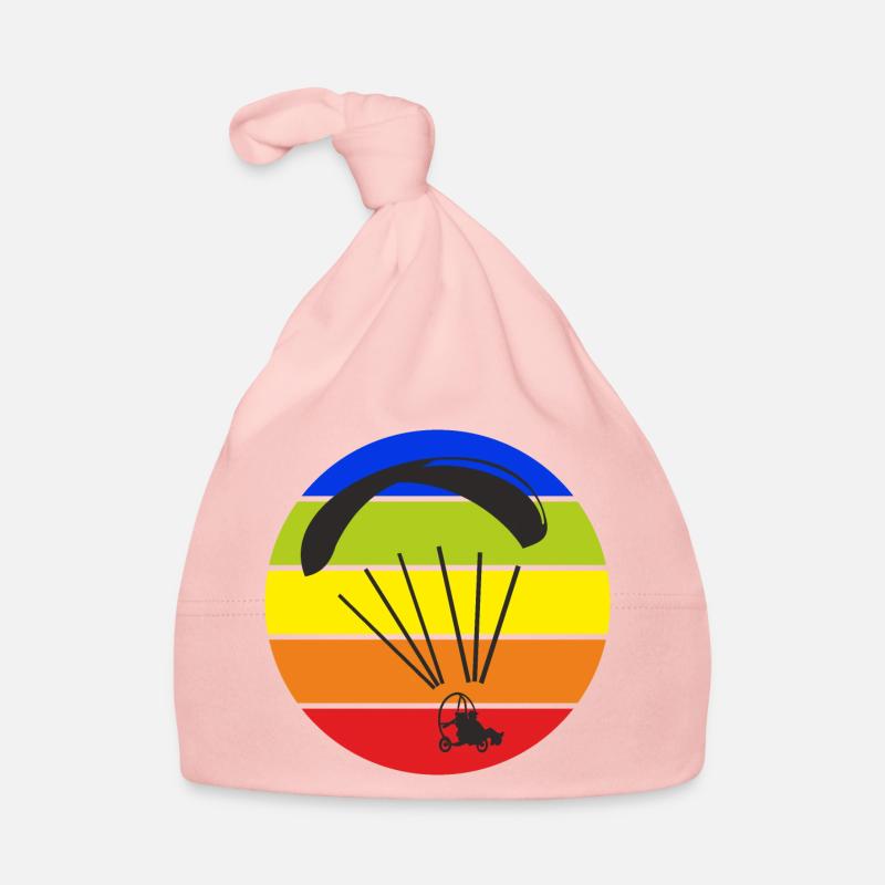 Paramoteur Paramoteur Trike Coloré Retro Circle Bonnet bio Bébé