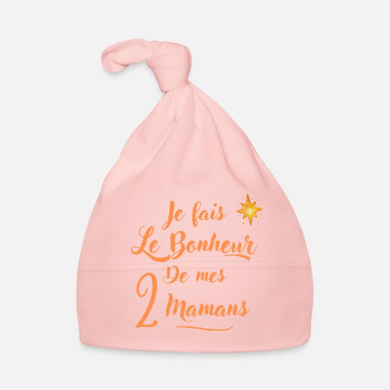 Je fais le bonheur de mes 2 mamans Bonnet bio Bébé