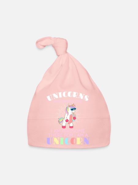 Magic Fairy Tale Colorful Myth Collection Unicorn - Baby Bio-Mütze - Rosa - Vorne