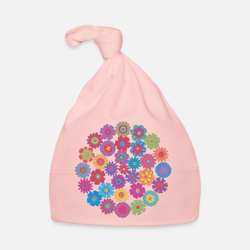 Cercle de fleurs Bonnet bio Bébé