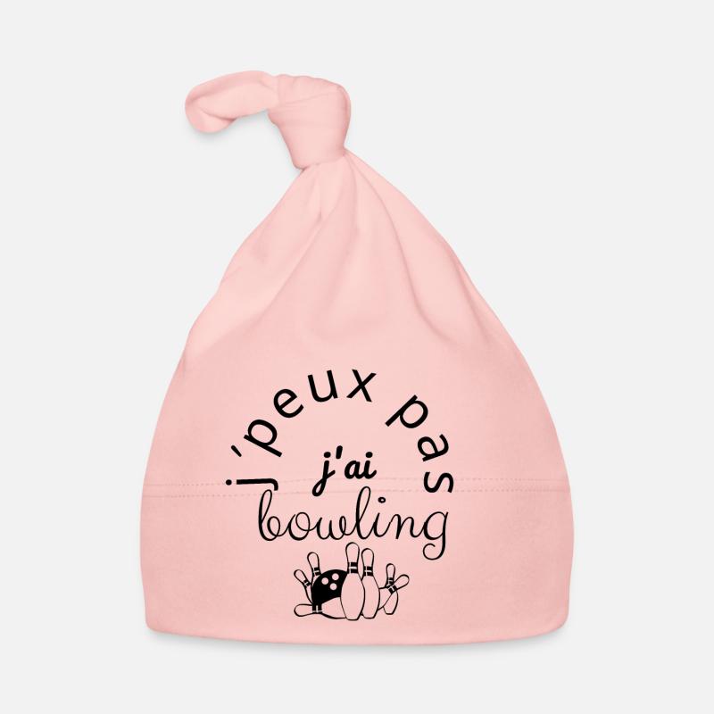 J'Peux Pas Bowling noir Bonnet bio Bébé