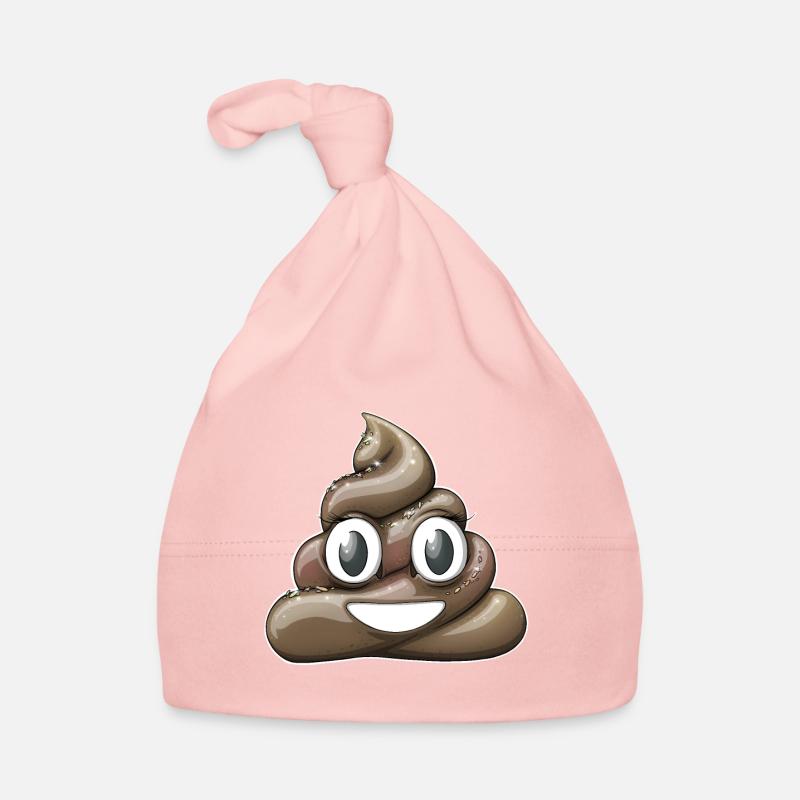 Caca ludique avec des étincelles - Bonnet bio Bébé - rose