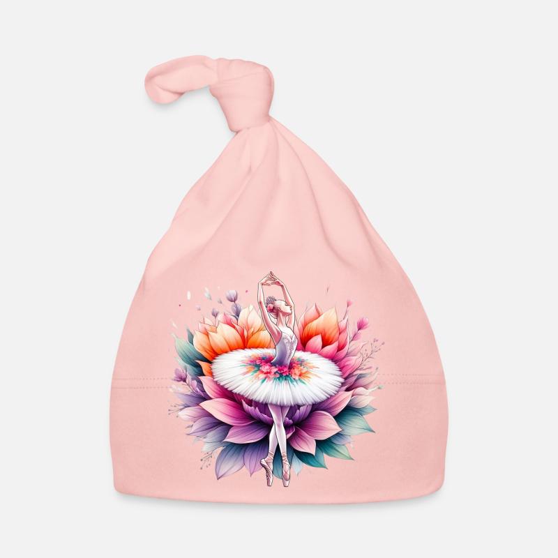 Ballet dancer with tutu Organic Baby Cap