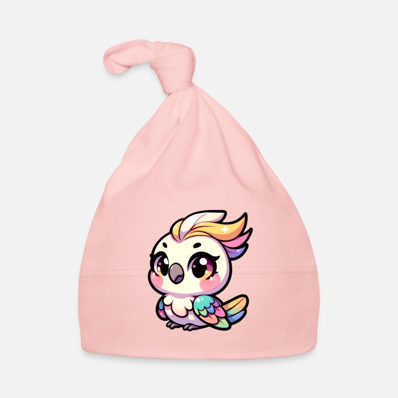 Un doux calopsitte chibi pour les amateurs d’oiseaux Bonnet bio Bébé