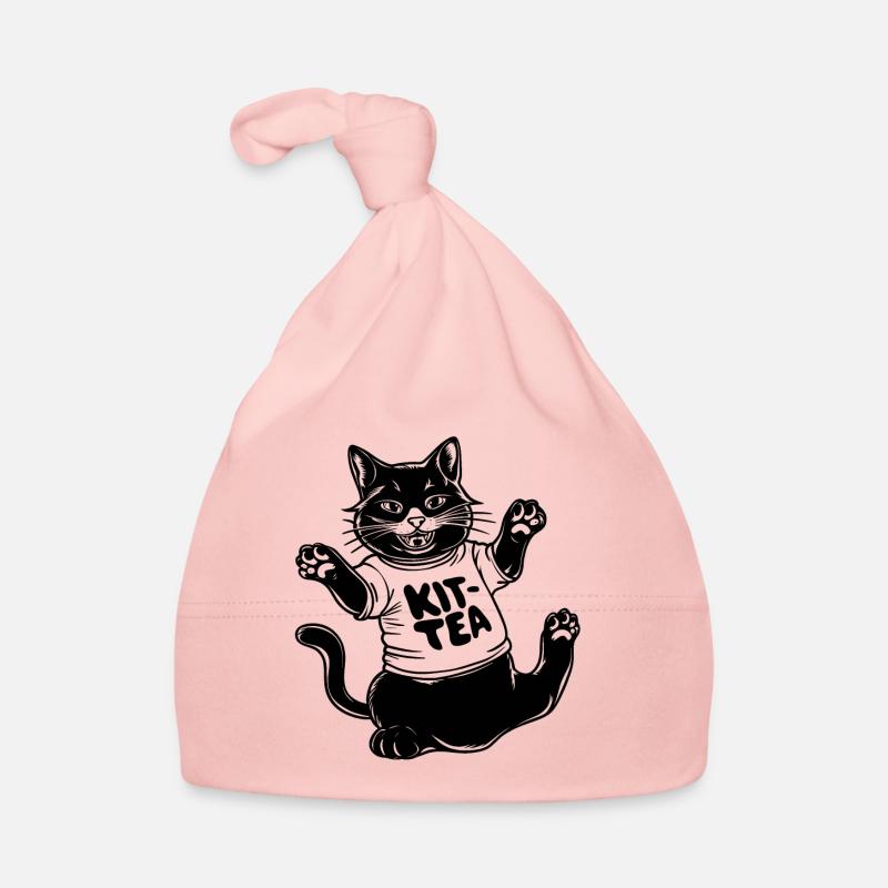Lustiger Katzen-Kit-Tee Baby Bio-Mütze
