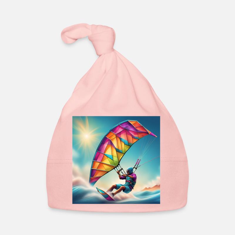 kitesurf, kite, fan de glisse Bonnet bio Bébé