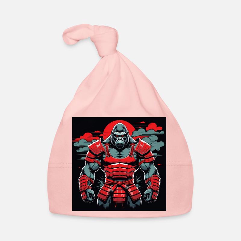 Primal Ronin – Der Samurai-Gorilla - Baby Bio-Mütze - Rosa