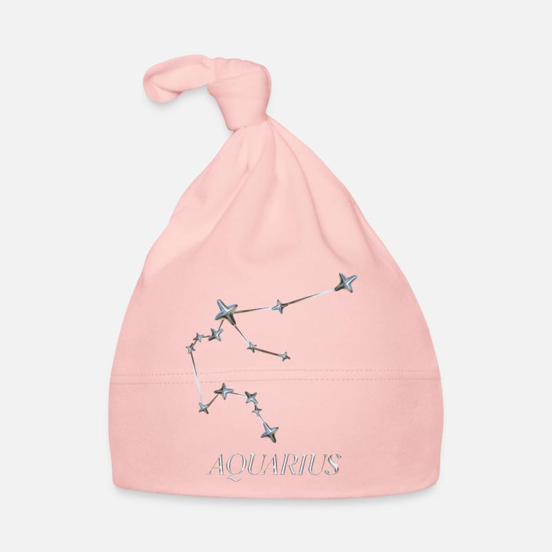 Constellation du Verseau – Constellation minimale d’argent Bonnet bio Bébé