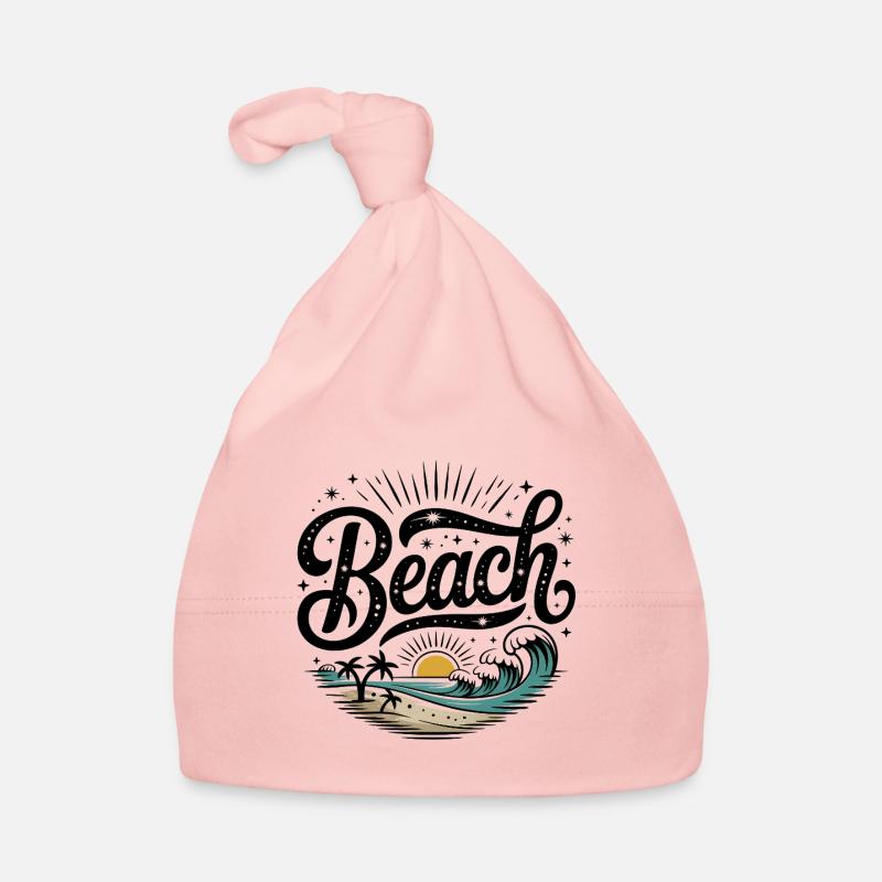 Beach - Cool Surfer Logo Organic Baby Cap