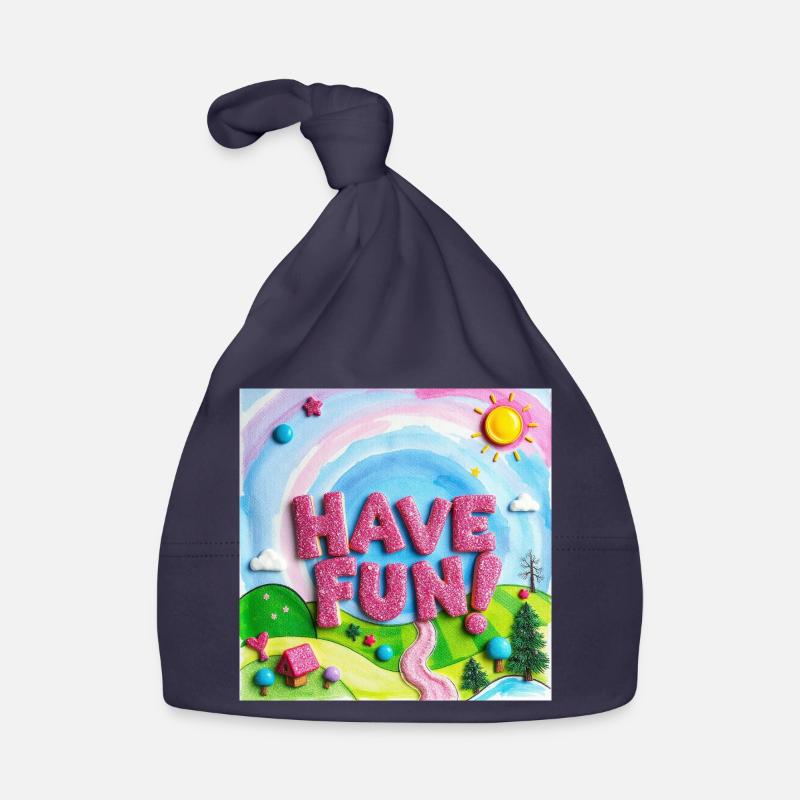 Forêt de bonbons joyeuse Amusez-vous bien ! -SMS Bonnet bio Bébé