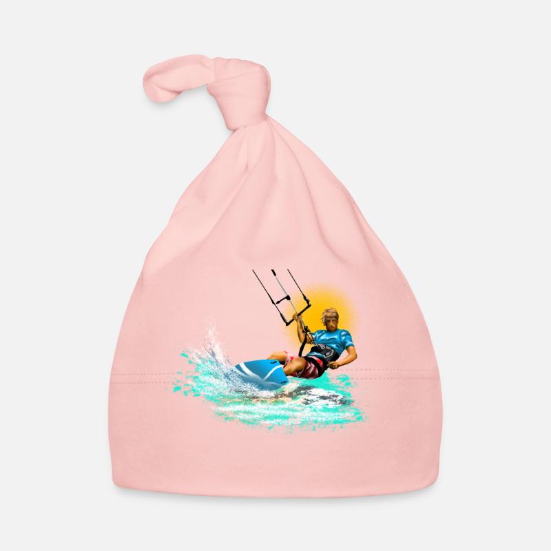 Kitesurfing Neon Splash Organic Baby Cap