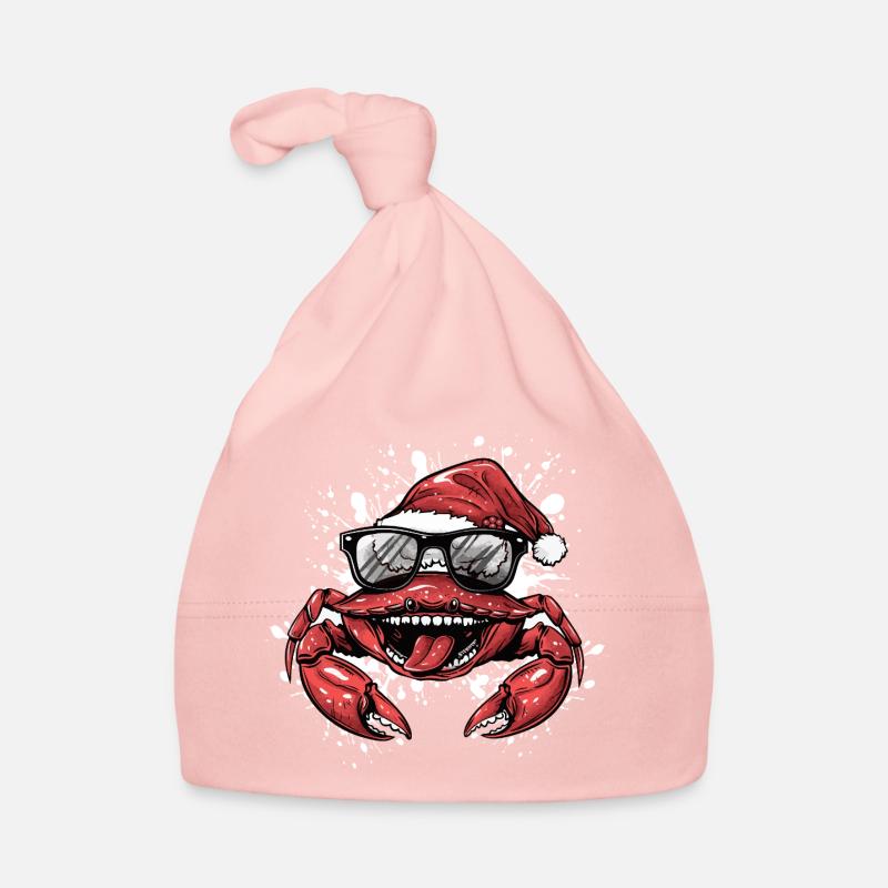 Crab Crab Christmas Funny Organic Baby Cap