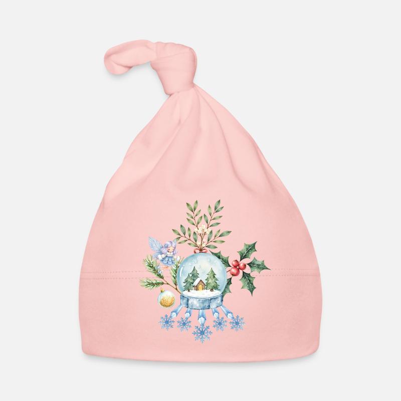 Bal de Noël enchanté Bonnet bio Bébé