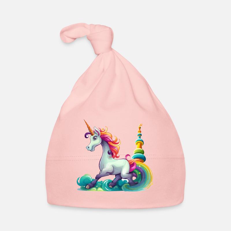 Conception du Carnaval de la Licorne Arc-en-ciel Bonnet bio Bébé