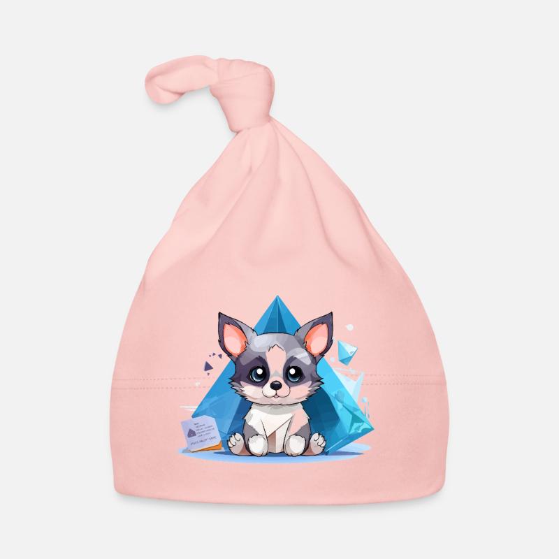 Chiot en Cristal dans le style Glace Bonnet bio Bébé