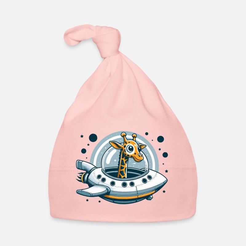 Aventure spatiale de girafe Bonnet bio Bébé