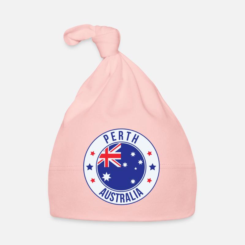 Perth Australia Circle Abzeichen Baby Bio-Mütze