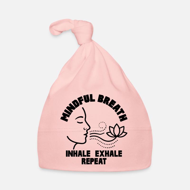 Mindful Breath Mindfulness Calm Organic Baby Cap