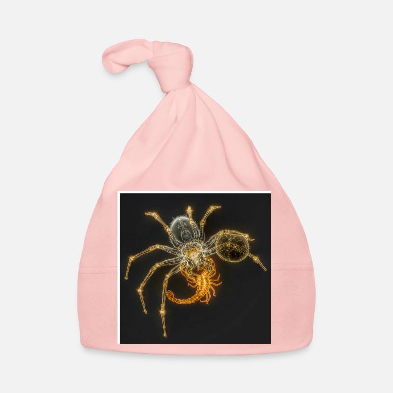 Neon Arachnide Design Baby Bio-Mütze