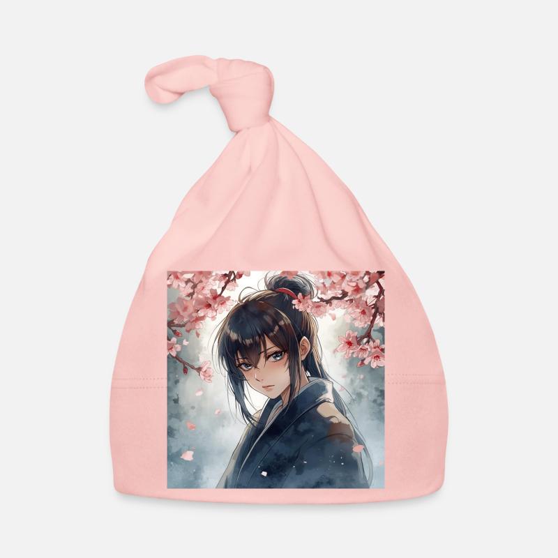 Hanfu under cherry blossoms Organic Baby Cap
