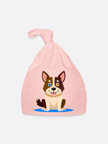 Kleiner bunter Hund (Comic) - Baby Bio-Mütze - Rosa - Vorne