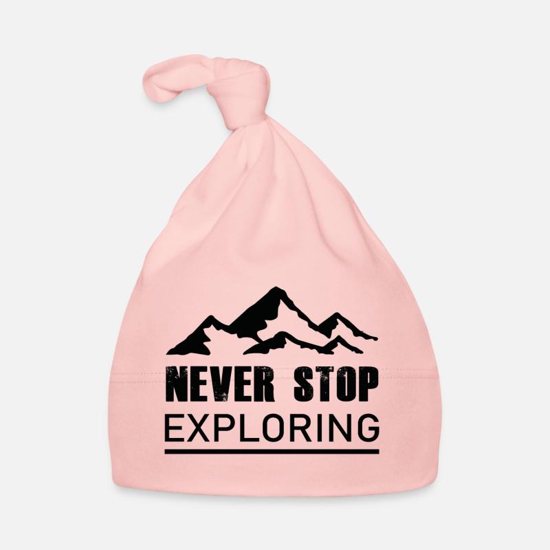 Never Stop Exploring - Hiking Organic Baby Cap