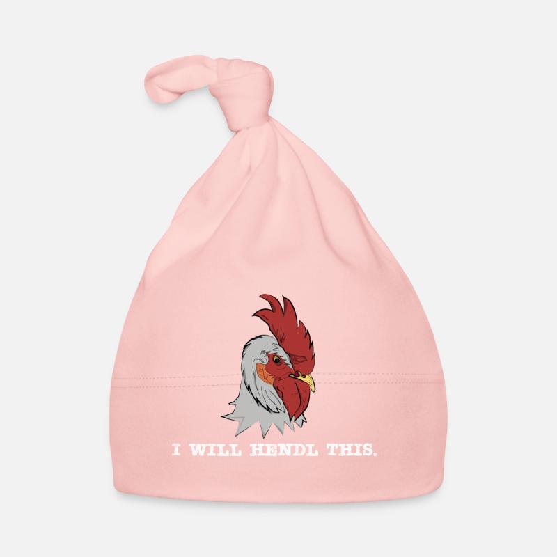 I will hendl this - lustiger Hahn, Spruch Hühner Baby Bio-Mütze