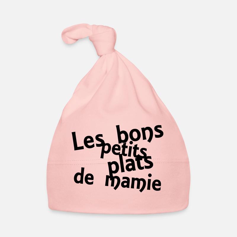 les bons petits plats de mamie - Bonnet bio Bébé - rose