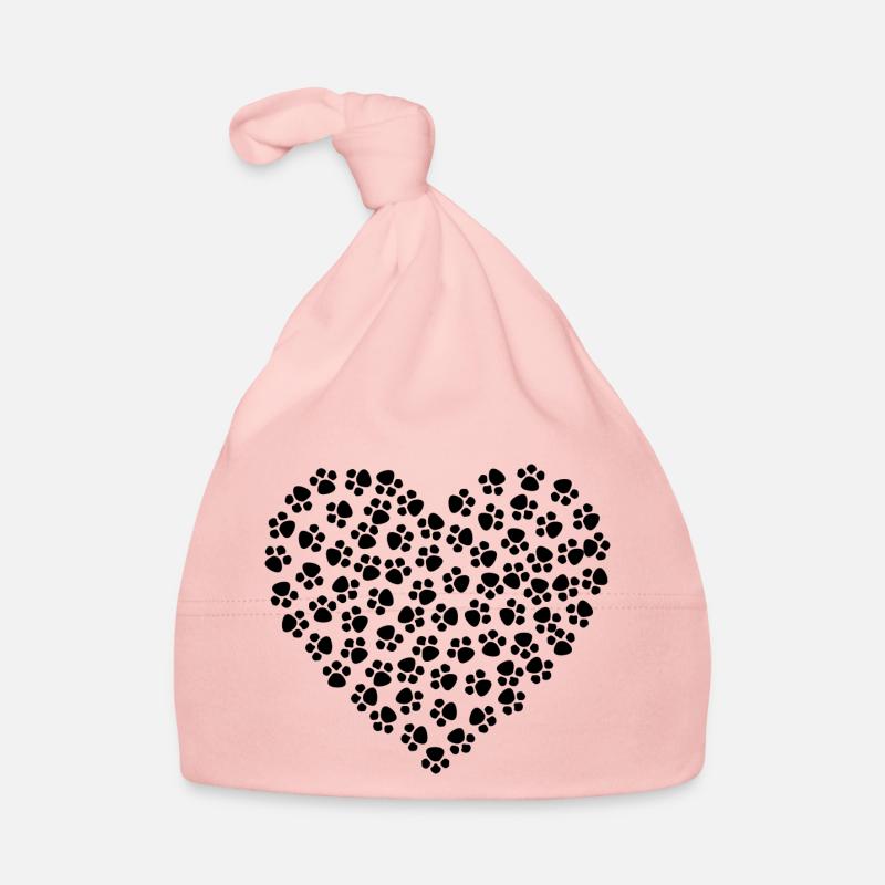 Pattes de chat coeur Bonnet bio Bébé