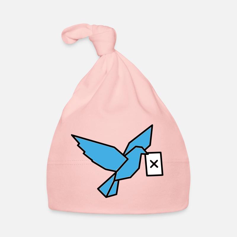 Brieftaube Wahlzettel Vogel Bunt Baby Bio-Mütze