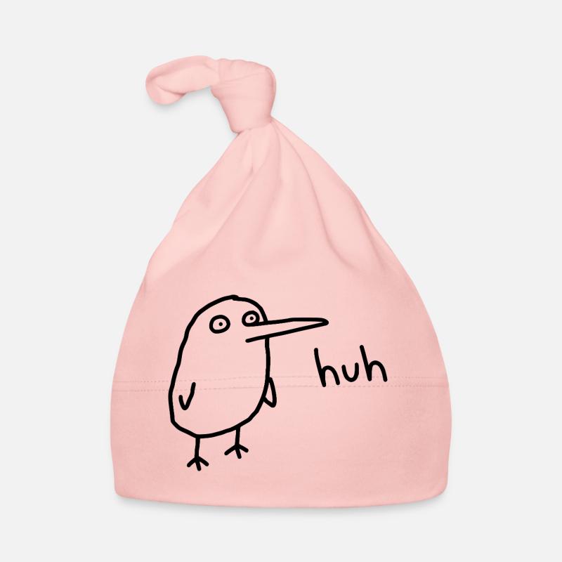 Huh, lustiger verwirrter Derpy-Vogel Baby Bio-Mütze
