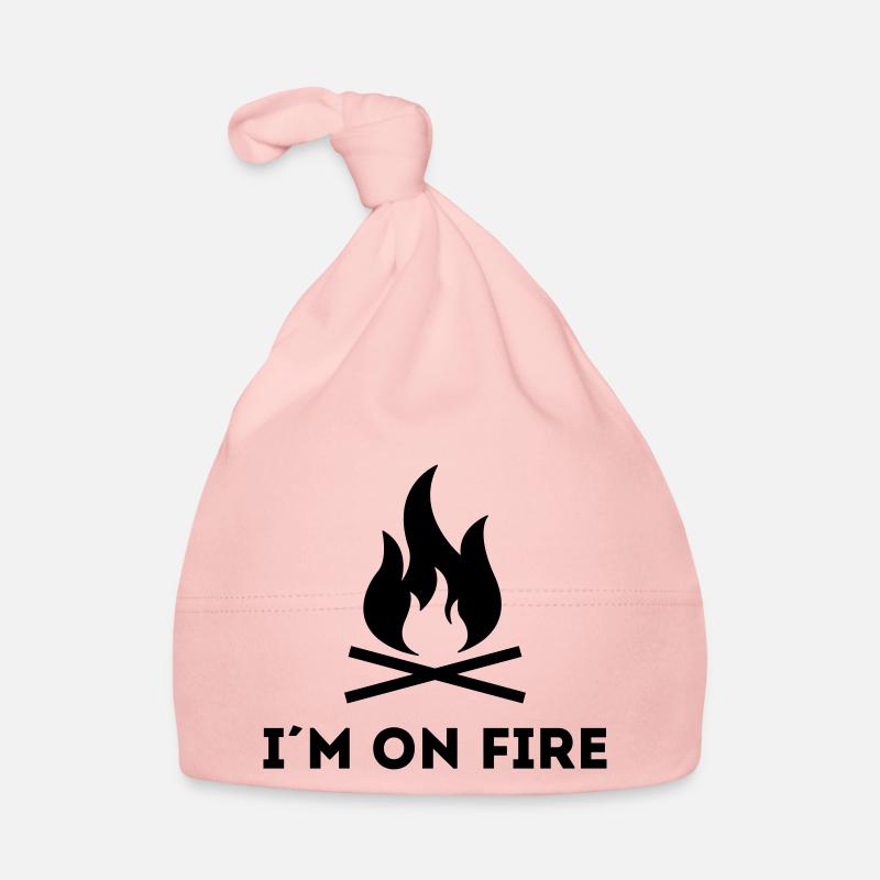 I AM ON FIRE - Feuerwehr oder Grillmeister Baby Bio-Mütze